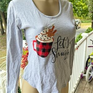 Christmas holiday pajamas shirt